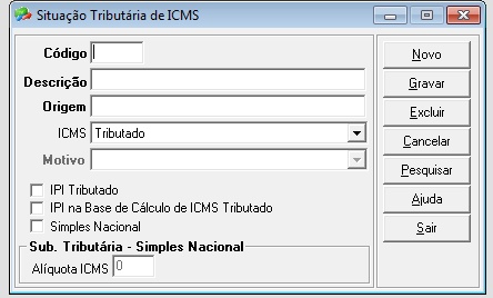 CAD_Situacao_Tributaria_ICMS