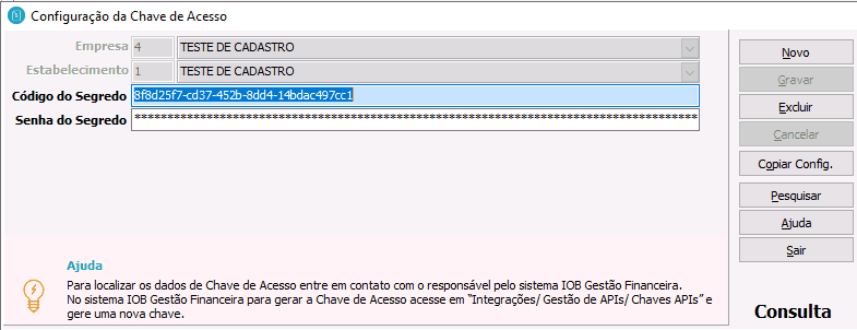 config_chave_acesso