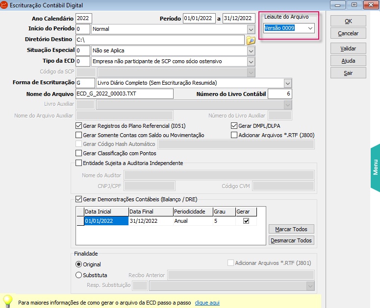 ECD_Registro I010